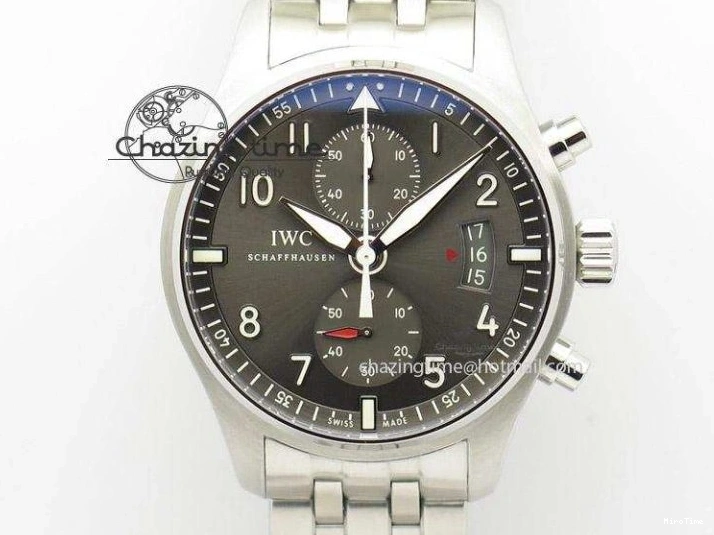 MIROTIME 0416 Mark XVIII IW327010 SS M+F 1:1 Best Edition Blue Dial on Brown Leather Strap A Resilient 7051